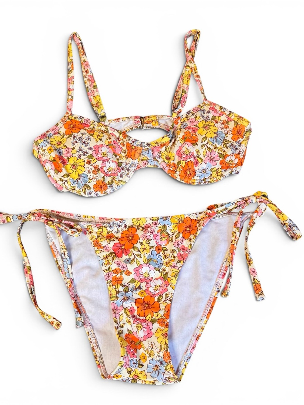 ROMWE Floral Bikini Set